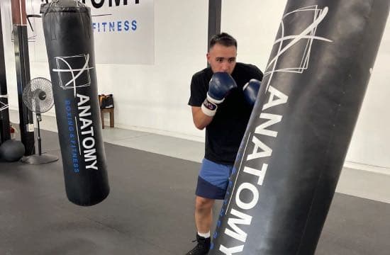 Boxing training on the Anatomy gym floor